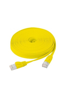 Câble RJ45 réseau Ethernet jaune de catégorie 6A S/FTP - 3m