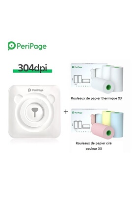 Imprimante photo PeriPage Imprimante thermique portable Bluetooth