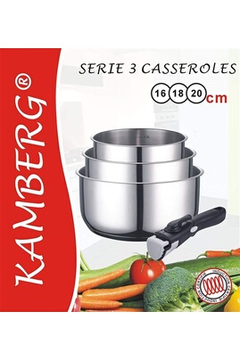 3 casseroles et faitout 24 cm, Kamberg