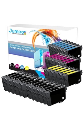 Lot de 12 cartouche jet d'encre type Jumao compatibles pour Epson