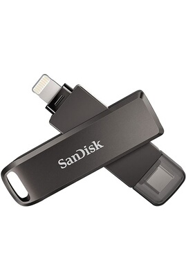 Clé USB Sandisk iXpand® Luxe Clé USB 128 GB noir SDIX70N-128G-GN6NE Apple  Lightning, USB-C® USB 3.1 (Gen 1)