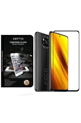 Protection d'écran pour smartphone XEPTIO Vitre en verre trempé Full cover  noir pour Xiaomi Poco X3 Pro 