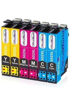 Epson Multipack 502 Jumelles, Cartouches d'encre d'origine, 4 couleurs :  Noir, Cyan, Magenta, Jaune, XP-5100 XP-5105 XP-5150 XP-5155 WF-2860DWF