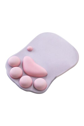 Tapis de souris GENERIQUE Tapis de souris ergonomique en silicone avec  repose-poignet, Gris