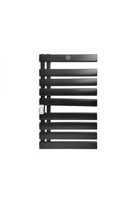 Porte-serviettes radiateur noir avec minuterie 500W – Purline Francia