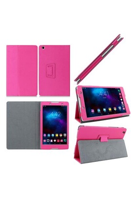 Housse Tablette XEPTIO Housse Lenovo Tab 2 A8-50 8 pouces Cuir Style rose  avec Stand - Etui coque rose de protection tablette Lenovo Tab 2 A8-50 -  accessoires pochette case