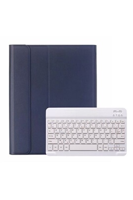 Clavier pour tablette GENERIQUE Étui HSMY avec Clavier Français AZERTY  Bluetooth pour Samsung Galaxy Tab S6 Lite 10.4 P610/P615 - Bleu&Blanc