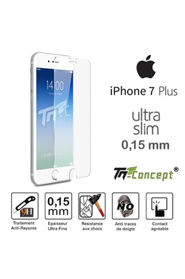 Vitre en verre trempé protection intégrale pour iPhone 15 TM Concept®