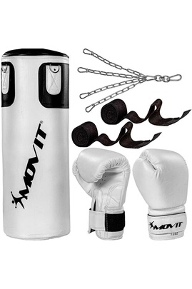 Sac de frappe Movit Kit de boxe® avec sac de boxe 25 kg, 2 gants