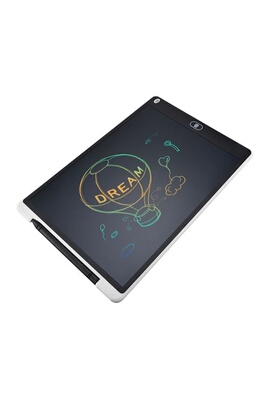 Tablette graphique Docooler Tablette d'écriture LCD 12 pouces Tablette  à dessin numérique électronique Effaçable Écran couleur-Blanc