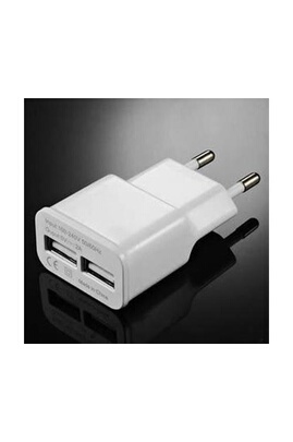 Basics - Chargeur Secteur USB Double Port 2,4 A Blanc