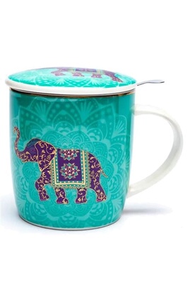 Tasse et Mugs Phoenix Import - Mug avec infuseur métal Éléphant
