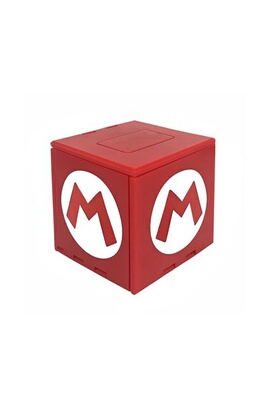Etui et protection gaming GENERIQUE Boîte de Rangement jeux Nintendo Switch  HAOBUY Carré - Mario rouge