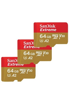Carte mémoire micro SD Sandisk Lot de 3 Carte Mémoire microSDXC