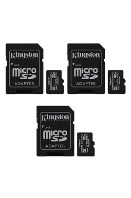 KINGSTON Carte micro SD avec adaptateur - 32 Go