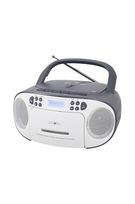 Radio Reflexion Radio-lecteur CD DAB+, DAB, FM AUX, CD, Cassette, USB  blanc, gris