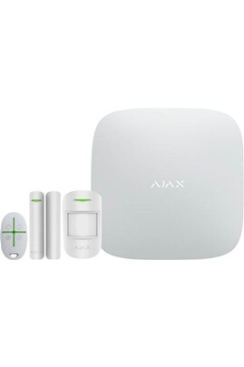 Kit d'alarme professionnelle 3G/LAN AJAX ( HUB + DETECTEURS + TELECOMANDE +  CLAVIER + SIRENE INTERIEURE)