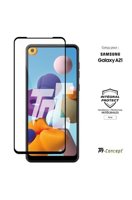 Protection d'écran pour smartphone TM Concept Verre trempé pour Samsung  Galaxy A21 - Noir -®