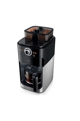 Cafetière filtre Philips Machine à café de 1,2L avec broyeur intégré 1000W  gris noir HD7769/00