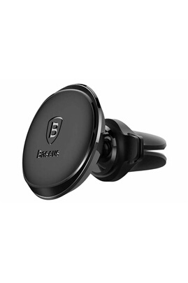 Baseus Air Vent Magnetic Car Mount Cable Clip pour Samsung Galaxy S20 -  Support de téléphone de voiture - Grille de ventilation - Magnétique - Noir