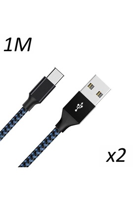 Cable Usb-c Chargeur Noir Pour Huawei P30 / P30 LITE / P30 PRO / P20 / P20  LITE / P20