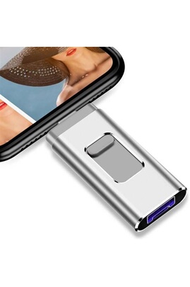 Clé USB 4 en 1 compatible avec les appareils iPhone, Micro Usb et