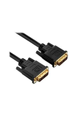 Autres accessoires informatiques GENERIQUE Purelink PureInstall PI4000 -  Câble DVI - liaison simple - DVI-D (M) pour DVI-D (M) - 1.5 m - vis  moletées - noir