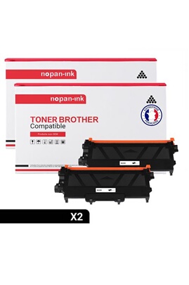 Toner VISIODIRECT Cartouche de Toner (x2) de marque type TN-2420
