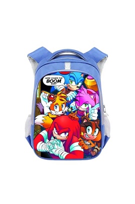 Sacs à dos scolaires GENERIQUE Sac à Dos Sonic The Hedgehog pour Enfants  Cadeaux pour Garçon (SD1774) 30*17*44 cm Bleu