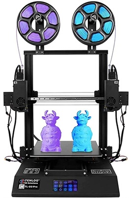 Consommable imprimante 3D Ando Tenlog TL-D3 Pro Imprimante 3D indépendante  double extrudeuse imprimante 3D TMC2209 pilote silencieux écran couleur 4,3 imprimante  3D 300 x 300 x 350