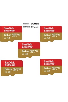 micro carte SD SANDISK EXTREME 64GB