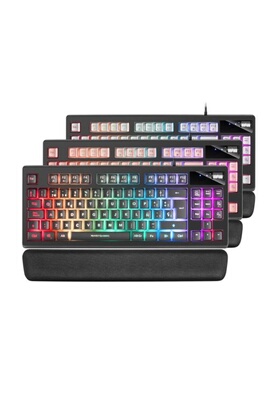 Clavier Marsgaming Clavier Mars Gaming MKAXWPT Filaire QWERTY PT Noir