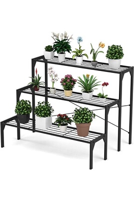 Support à plantes en métal - Etagere - Support à fleurs - Support