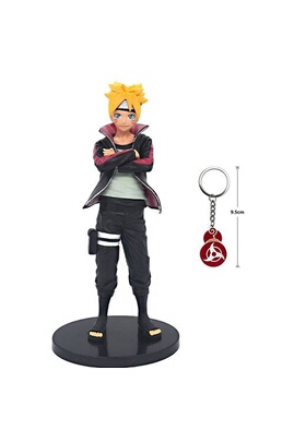 Figurine de collection GENERIQUE Figurine Naruto Boruto Uzumaki 24cm avec  portes clés naruto