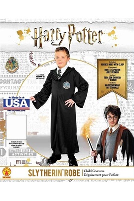Déguisement enfant Harry Potter Rubie's - 884254 - Robe Serpentard,  Enfants, L (8-10 ans)