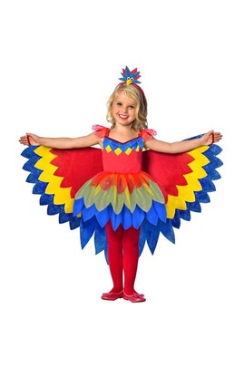 Déguisement enfant Amscan déguisement perroquet fille - 5/6 ans