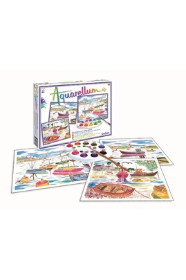 Aquarellum Grand Format Ports de Pêche - Un jeu Sentosphère - BCD Jeux