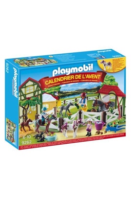 Playmobil - PLAYMOBIL 9262 Calendrier de l'Avent Centre équestre