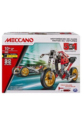 Meccano Meccano Jeu de construction Voiture et moto 5 modèles