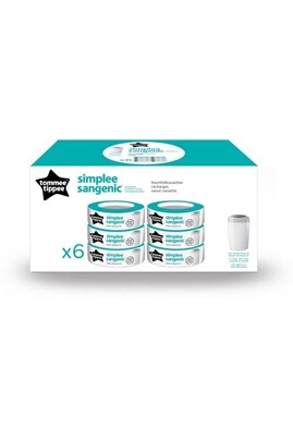 Recharges poubelle Sangenic Twist&Click X6 TOMMEE TIPPEE