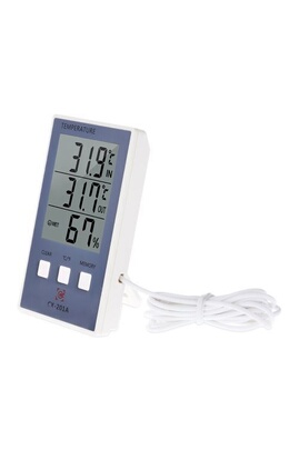 Thermomètre hygromètre intérieur Extérieur numérique,Compteur Humidité  Température Temps Sans fil , LCD ° C / ° F Max Min Value Haute Précision