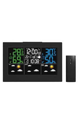 Station météo - Sans fil - LCD - 3 capteurs