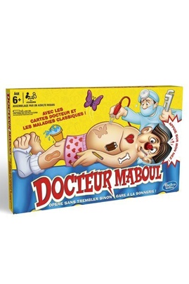 Hasbro Docteur Maboul - Jeu de Societe Docteur Maboul - Jeu Educatif +  Piles alcalines AA Duracell Plus, 1,5V LR6 MN1500, Paquet de 12 :  : Jeux et Jouets