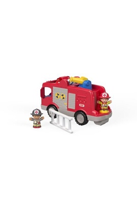 Le camion de pompiers Little People Fisher Price : King Jouet, Jeux d'éveil  Fisher Price