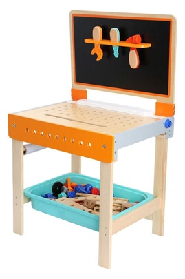 Atelier de bricolage Small Foot - Etabli pour enfants avec table à dessin -  10603 - jouet en bois