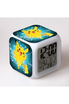 Réveil Stack Réveil enfant LED Multifonctionnel Coloré - Pokemon