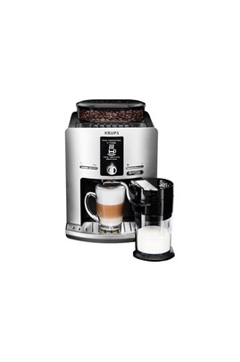 Expresso Seb Krups Quattro Force EA82FE Latt'Espress - Machine à café  automatique avec buse vapeur "Cappuccino" - 15 bar - argent/noir
