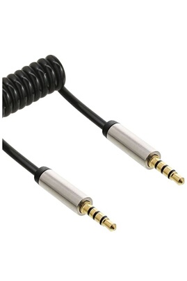 Cable Jack 3.5mm prise male des deux cotes - noir - 5m