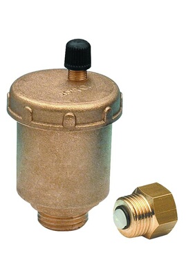 Accessoire pour radiateur Noyon & Thiebault Purgeur de circuit  automatique mâle M3/8 (12x17) avec valve d'isolement - 803601