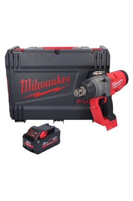 Visseuse Milwaukee M18 ONEFHIWF1-801X Clé à choc sans fil 18 V 2033 Nm 1  Brushless + 1x batterie 8,0 Ah + HD Box - sans chargeur